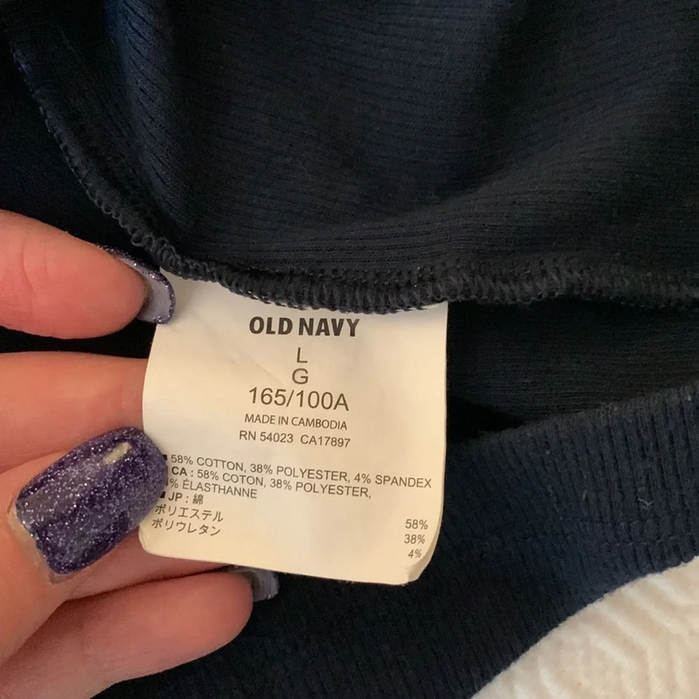Old Navy Blue Ribbed Tank - Picture 6 of 7